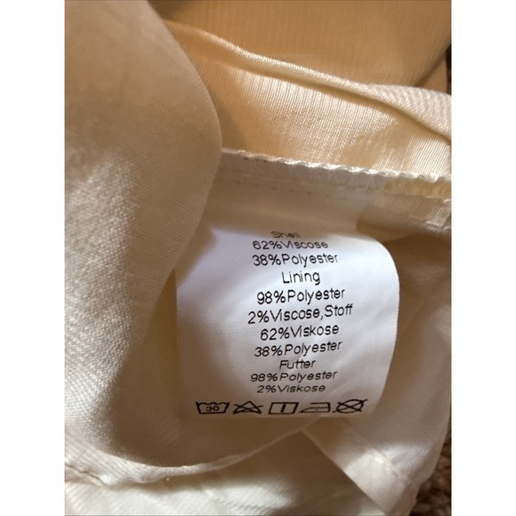 Scarlet Darkness Smocked Waist Renaissance Peasant Top Shirt Cream Medium - Picture 8 of 9